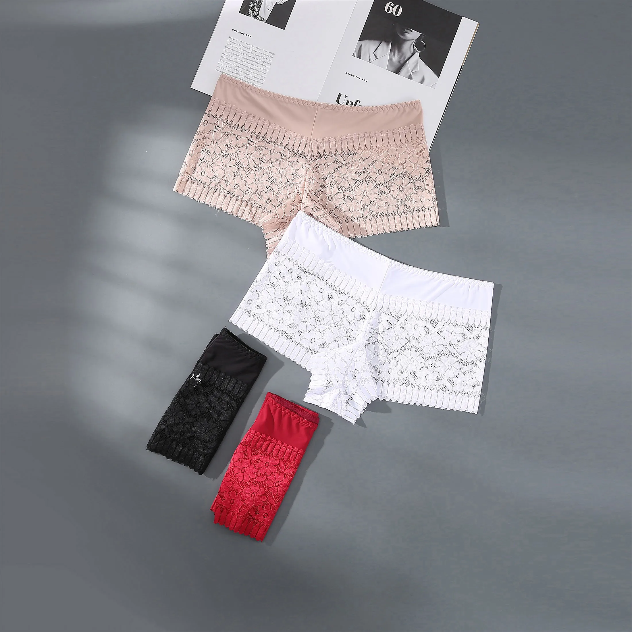 Hollow Print Soft Briefs Sexy Tight High Waisted Lingerie For Women Shapewear Lace Breathable Summer Cool Underwear Fashionable Hollow Print Soft Briefs Sexy Tight High Waisted Lingerie For Women Shapewear Lace Breathable Summer Cool Underwear Fashionable