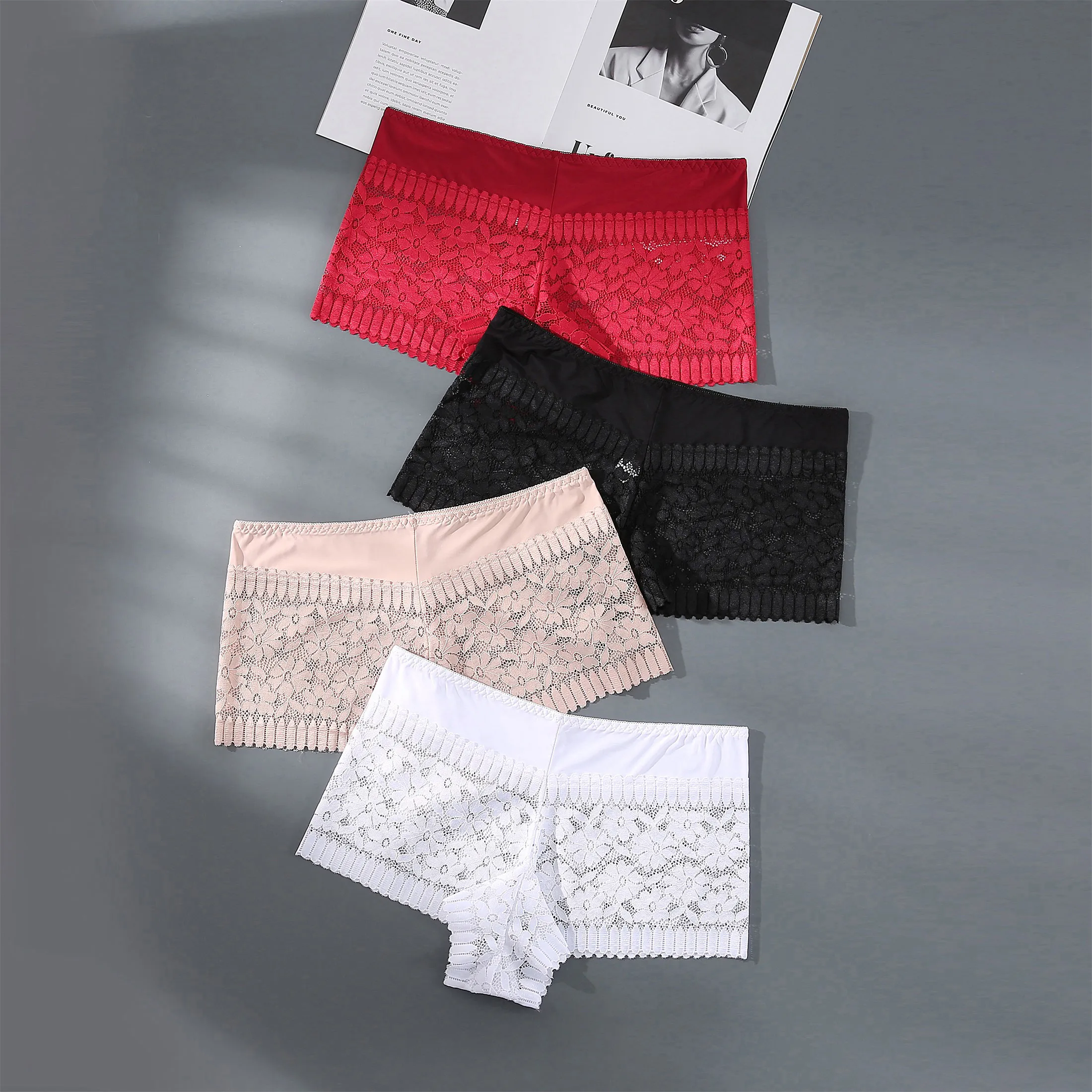 Hollow Print Soft Briefs Sexy Tight High Waisted Lingerie For Women Shapewear Lace Breathable Summer Cool Underwear Fashionable Hollow Print Soft Briefs Sexy Tight High Waisted Lingerie For Women Shapewear Lace Breathable Summer Cool Underwear Fashionable