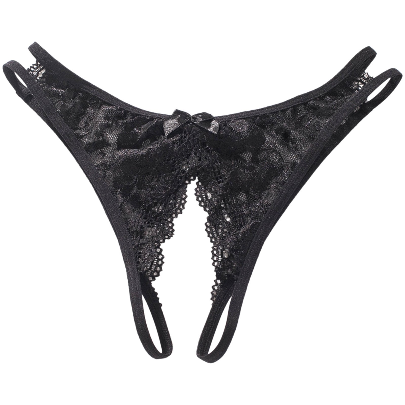Sexy Lace Thongs Open Crotch Erotic G-String Solid Color Temptation Micro String Erotic Lingerie For Sex Temptation Cueca