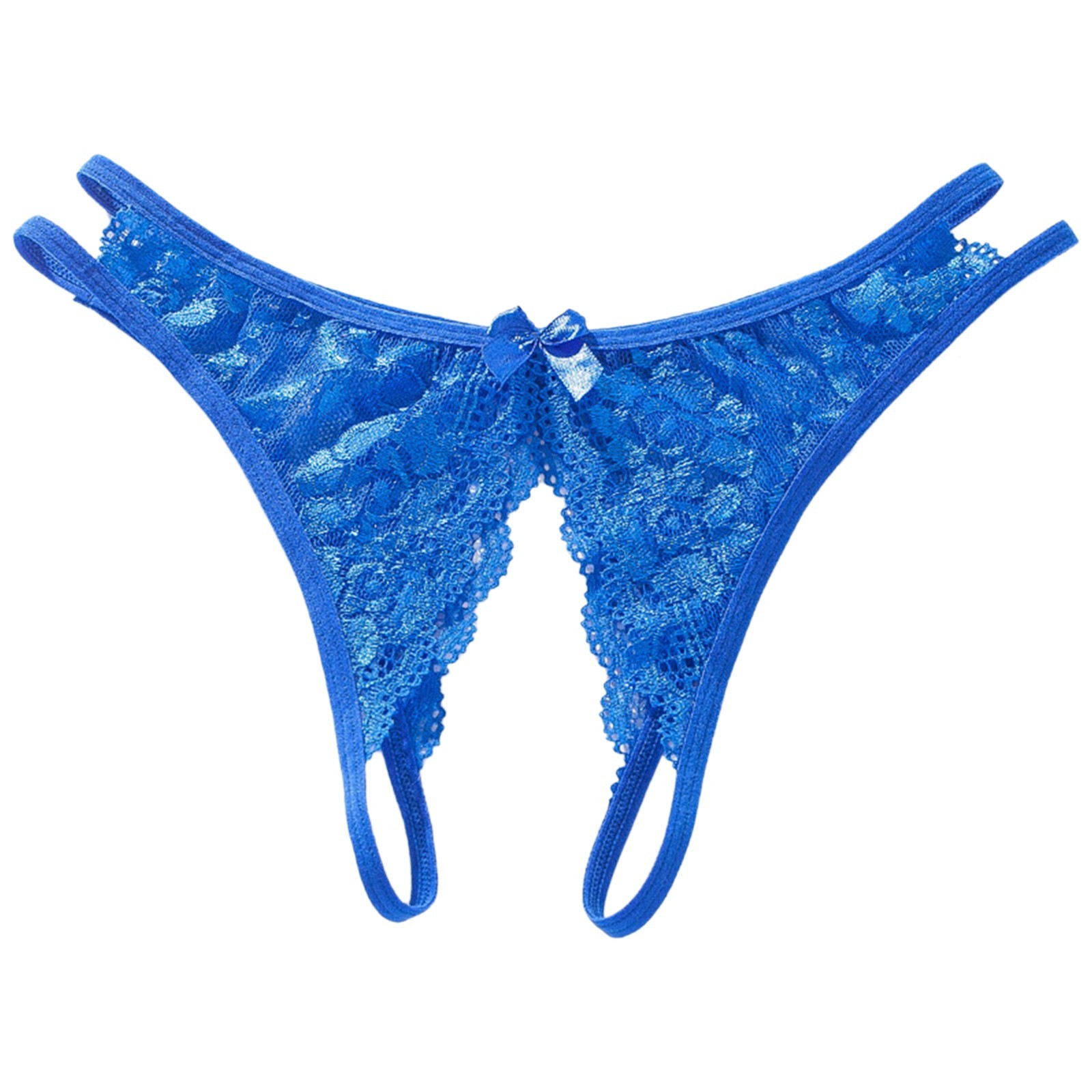 Sexy Lace Thongs Open Crotch Erotic G-String Solid Color Temptation Micro String Erotic Lingerie For Sex Temptation Cueca