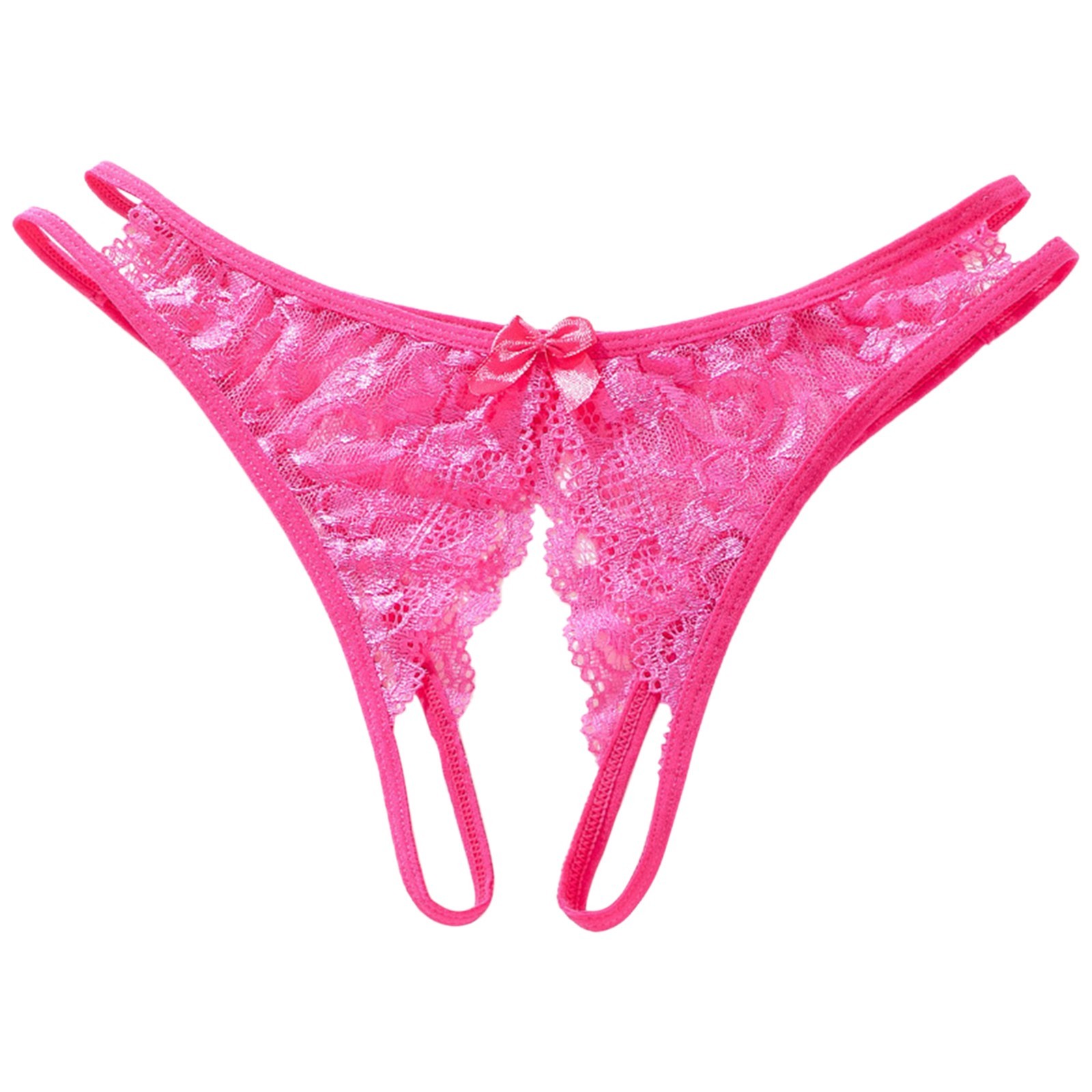 Sexy Lace Thongs Open Crotch Erotic G-String Solid Color Temptation Micro String Erotic Lingerie For Sex Temptation Cueca