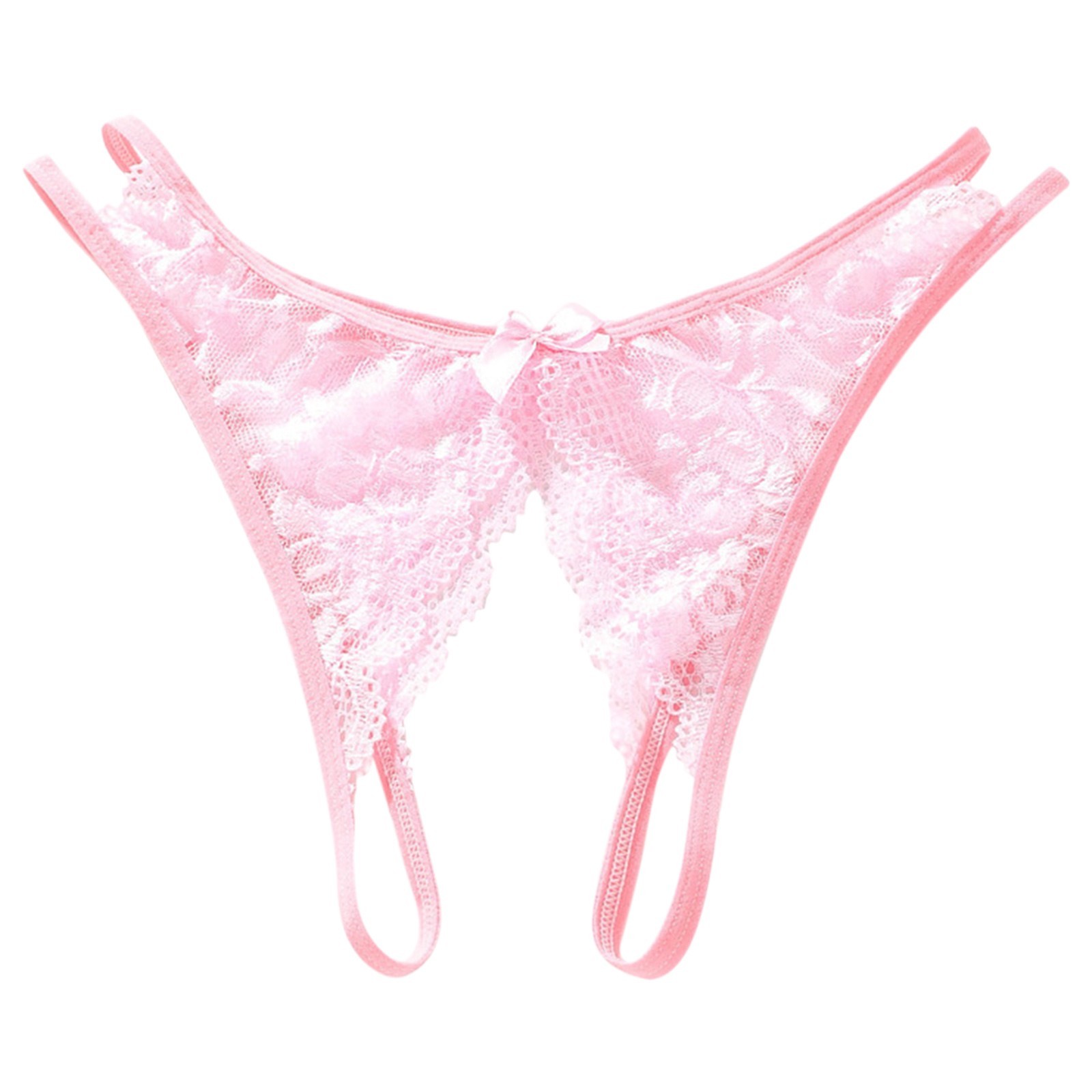 Sexy Lace Thongs Open Crotch Erotic G-String Solid Color Temptation Micro String Erotic Lingerie For Sex Temptation Cueca