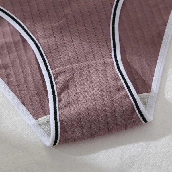Cute Girl Briefs Cotton Fashion Letter Women Underwear Soft Breathable Triangle Pants Mid Waist Sexy Comfortable Lingerie Bright