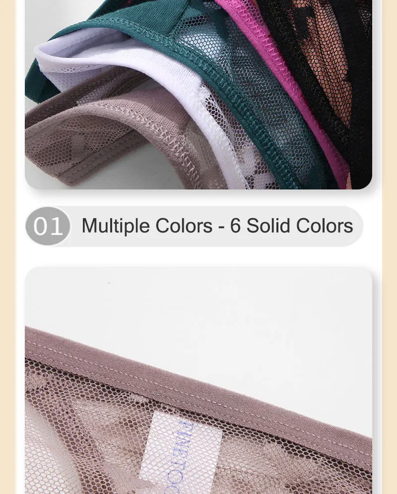 4PCS/Set Sexy Lace Thong Women Low Waist Panties Transparent G String Thongs T-Back Underwear Female Solid Intimates Lingerie 4PCS/Set Sexy Lace Thong Women Low Waist Panties Transparent G String Thongs T-Back Underwear Female Solid Intimates Lingerie