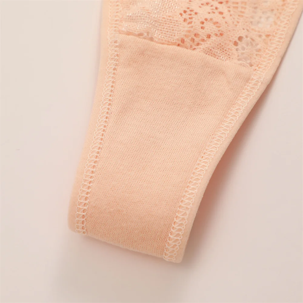 Lace Thongs 3Pcs Women Cotton Panties Sexy Low Rise Transparent Underwear Lady Breathable Lingerie Metal Ring Thin Strap Thong Lace Thongs 3Pcs Women Cotton Panties Sexy Low Rise Transparent Underwear Lady Breathable Lingerie Metal Ring Thin Strap Thong
