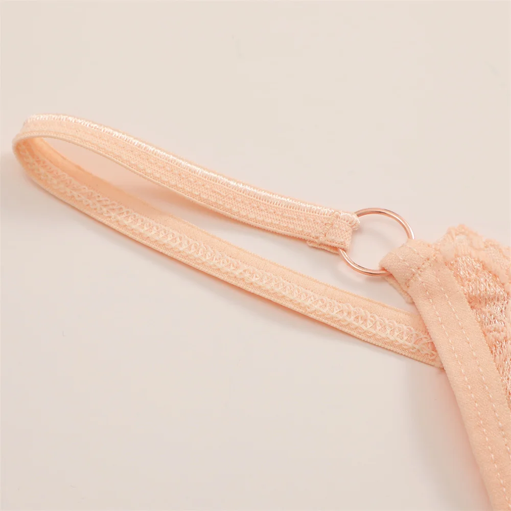 Lace Thongs 3Pcs Women Cotton Panties Sexy Low Rise Transparent Underwear Lady Breathable Lingerie Metal Ring Thin Strap Thong Lace Thongs 3Pcs Women Cotton Panties Sexy Low Rise Transparent Underwear Lady Breathable Lingerie Metal Ring Thin Strap Thong