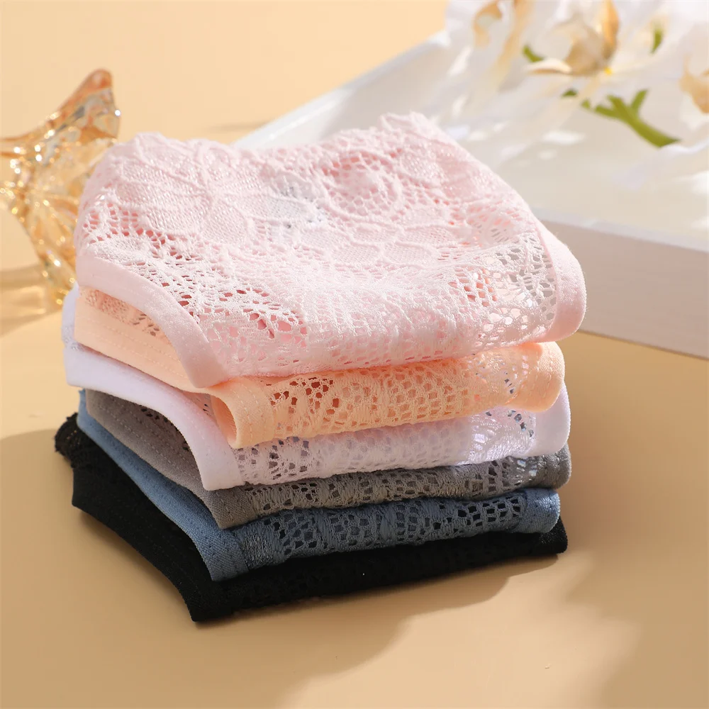 Lace Thongs 3Pcs Women Cotton Panties Sexy Low Rise Transparent Underwear Lady Breathable Lingerie Metal Ring Thin Strap Thong Lace Thongs 3Pcs Women Cotton Panties Sexy Low Rise Transparent Underwear Lady Breathable Lingerie Metal Ring Thin Strap Thong