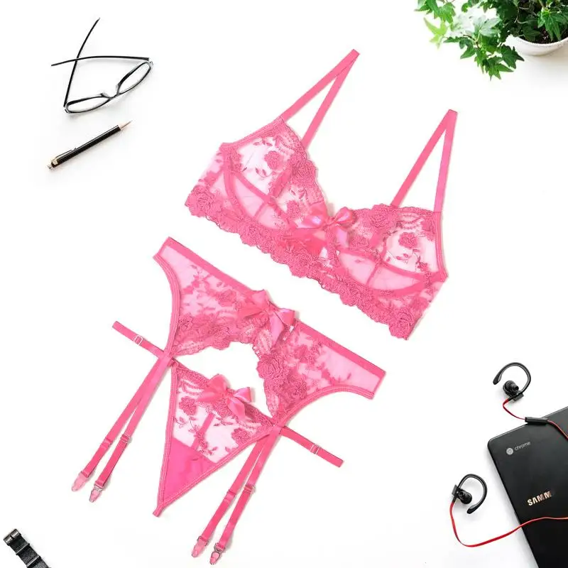 New Women Lingerie Set Lace Embroidery Push Up Bra Panties Sets Deep V Gather Top Sexy Underwear Bras Brassiere New Women Lingerie Set Lace Embroidery Push Up Bra Panties Sets Deep V Gather Top Sexy Underwear Bras Brassiere