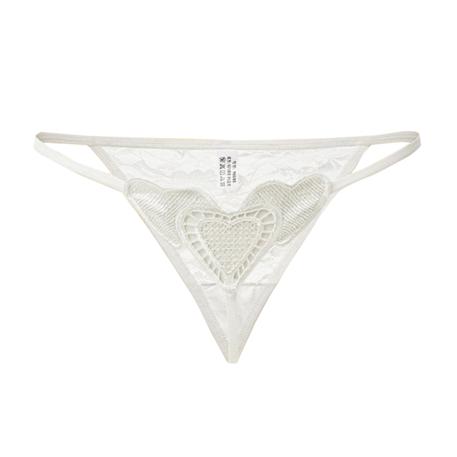 Embroidery Sexy Briefs Love Heart Lace Women Massage Pearl Thongs G Strings Erotic Crotchless Panties Lingerie Clothes Underwear