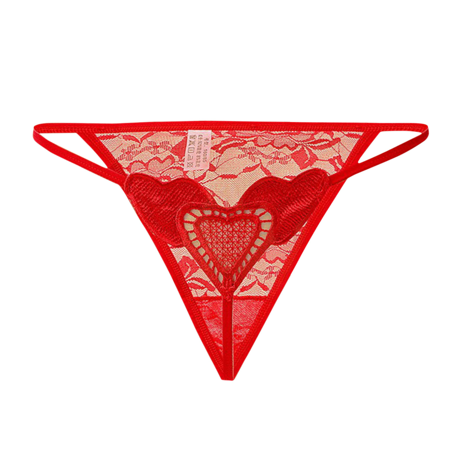 Embroidery Sexy Briefs Love Heart Lace Women Massage Pearl Thongs G Strings Erotic Crotchless Panties Lingerie Clothes Underwear