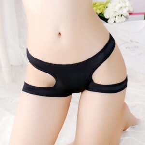Thongs Elastic Cut Out Side Open Hip Boxer Briefs Womens Seamless Hip Lift Underpants G-String Lingerie Briefs Underwear Panties