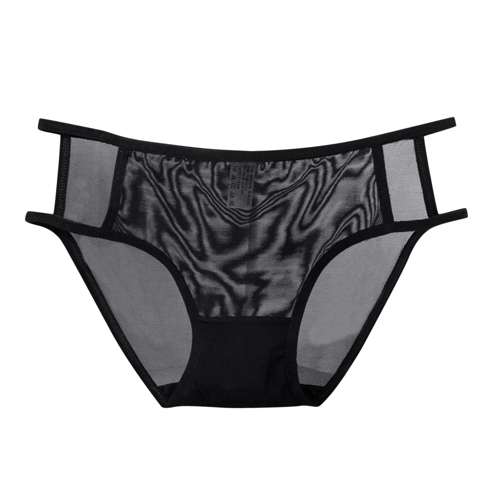 Women's Sexy Black Lace Panties High Waist Plus Size Briefs For Women Traceless Temptation Embroidery Lingerie For Ladies