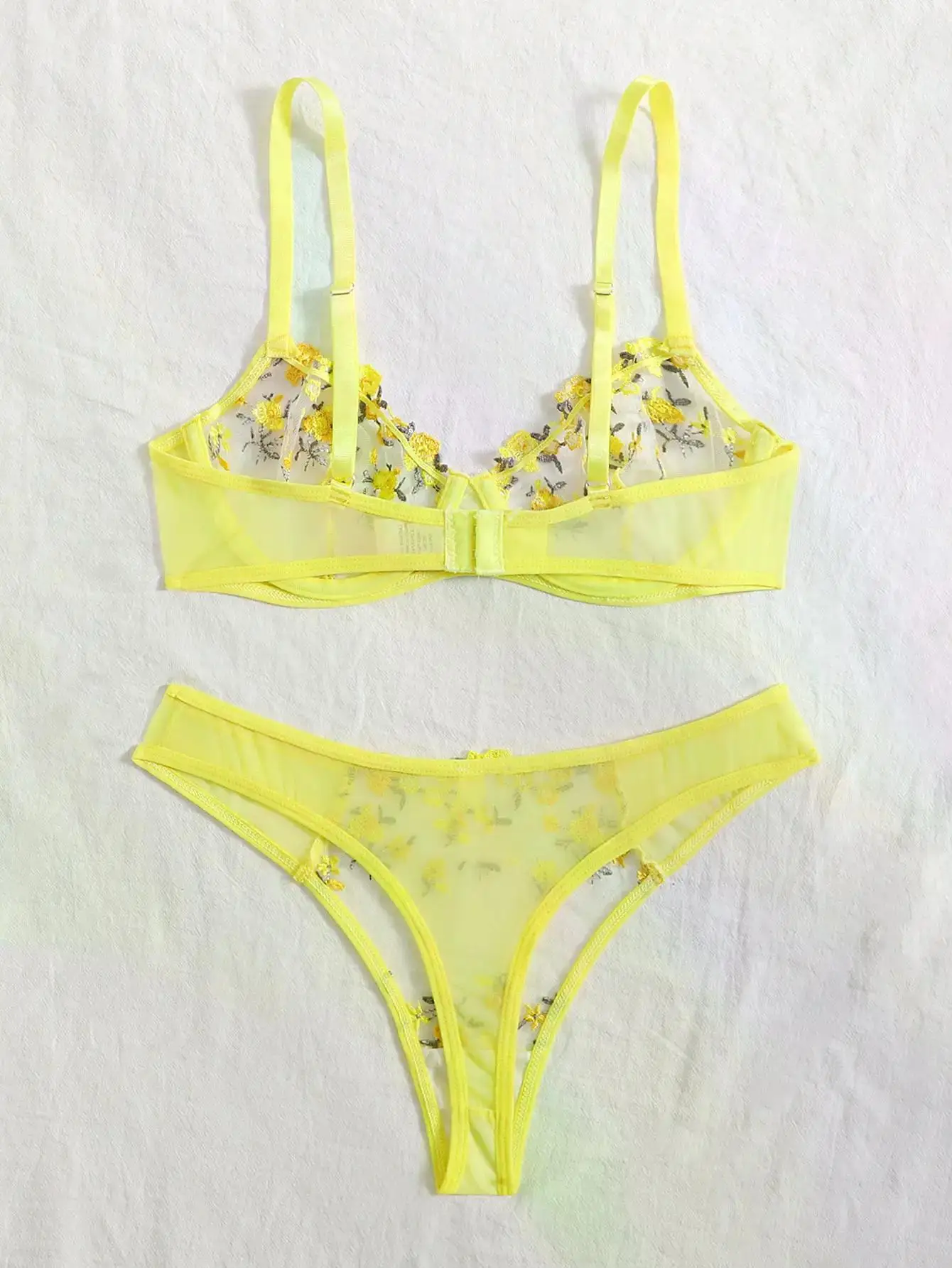 Transperant Lingerie Set Women Mesh Net Sexi Lenceria Sensual Mujer Bra Sets Embroidery Floral Underwired Transperant Lingerie Set Women Mesh Net Sexi Lenceria Sensual Mujer Bra Sets Embroidery Floral Underwired