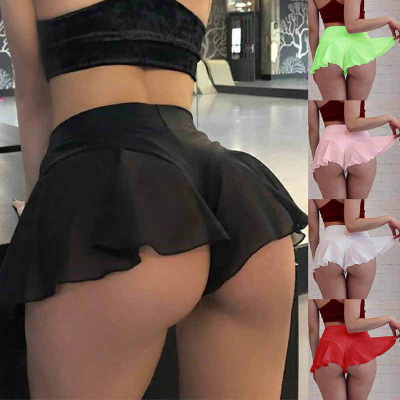 Solid Color Hot Sexy Lingerie For Ladies Pleated Temptation Women's Panties Comfortable Traceless Sexy Women's Underwear