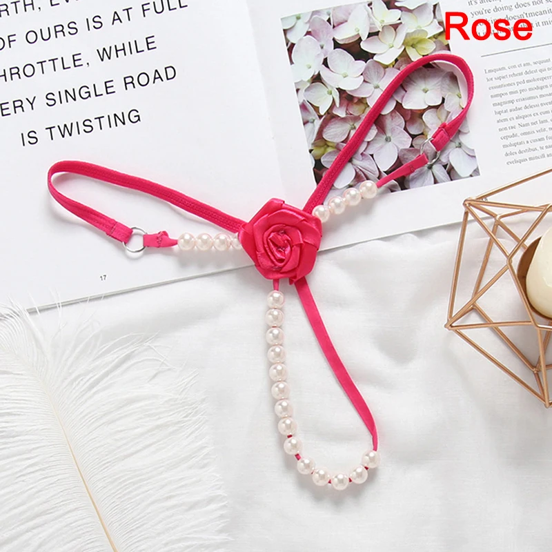 Womens Ladies Briefs Micro G-String Thongs Sexy Lingerie Underwear With Pearl