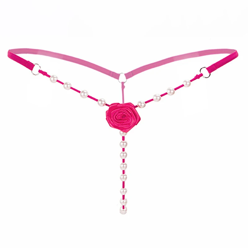Womens Ladies Briefs Micro G-String Thongs Sexy Lingerie Underwear With Pearl