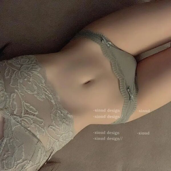 Women's Lace Panties 1Pcs Soft Striped Women Fashion Underpants Solid Girls Briefs Sexy Female Lingerie M-L Comfort Underwear
