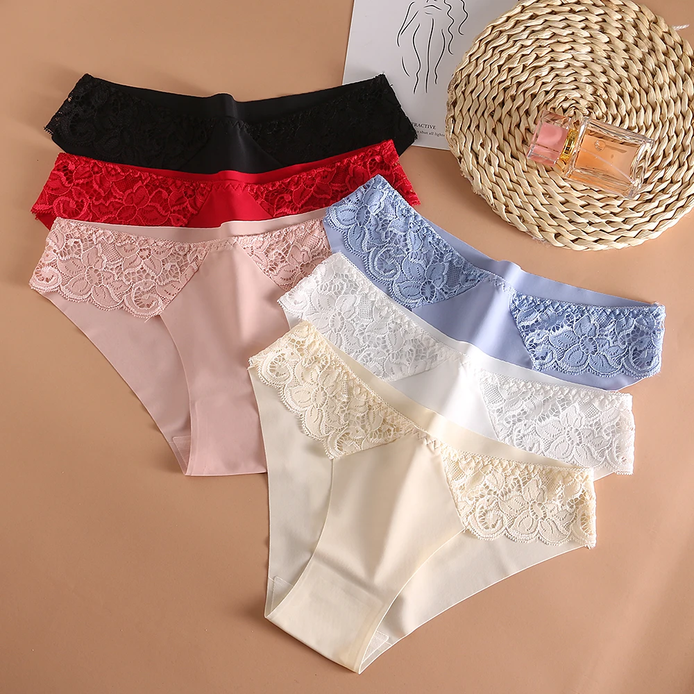 Women's Panties Sexy Lace Perpective Seamless Female Underwear Solid Elasticity Briefs for Ladies Lovely Lingerie Underpants New Women's Panties Sexy Lace Perpective Seamless Female Underwear Solid Elasticity Briefs for Ladies Lovely Lingerie Underpants New