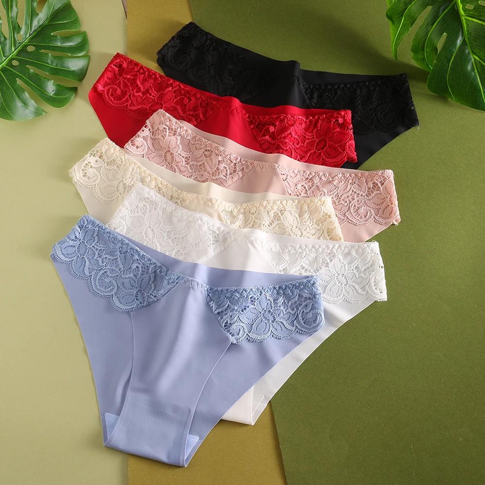 Women's Panties Sexy Lace Perpective Seamless Female Underwear Solid Elasticity Briefs for Ladies Lovely Lingerie Underpants New Women's Panties Sexy Lace Perpective Seamless Female Underwear Solid Elasticity Briefs for Ladies Lovely Lingerie Underpants New