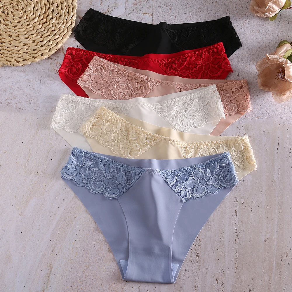 Women's Panties Sexy Lace Perpective Seamless Female Underwear Solid Elasticity Briefs for Ladies Lovely Lingerie Underpants New Women's Panties Sexy Lace Perpective Seamless Female Underwear Solid Elasticity Briefs for Ladies Lovely Lingerie Underpants New