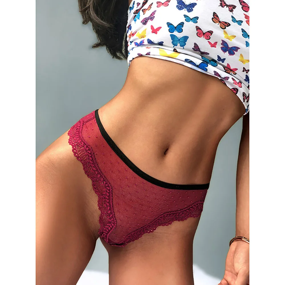 Sexy Lace Panties Women Transparent Low-Waist Underpant Hollow Out Thong for Female Briefs Seamless G-String Underwear Lingerie Sexy Lace Panties Women Transparent Low-Waist Underpant Hollow Out Thong for Female Briefs Seamless G-String Underwear Lingerie