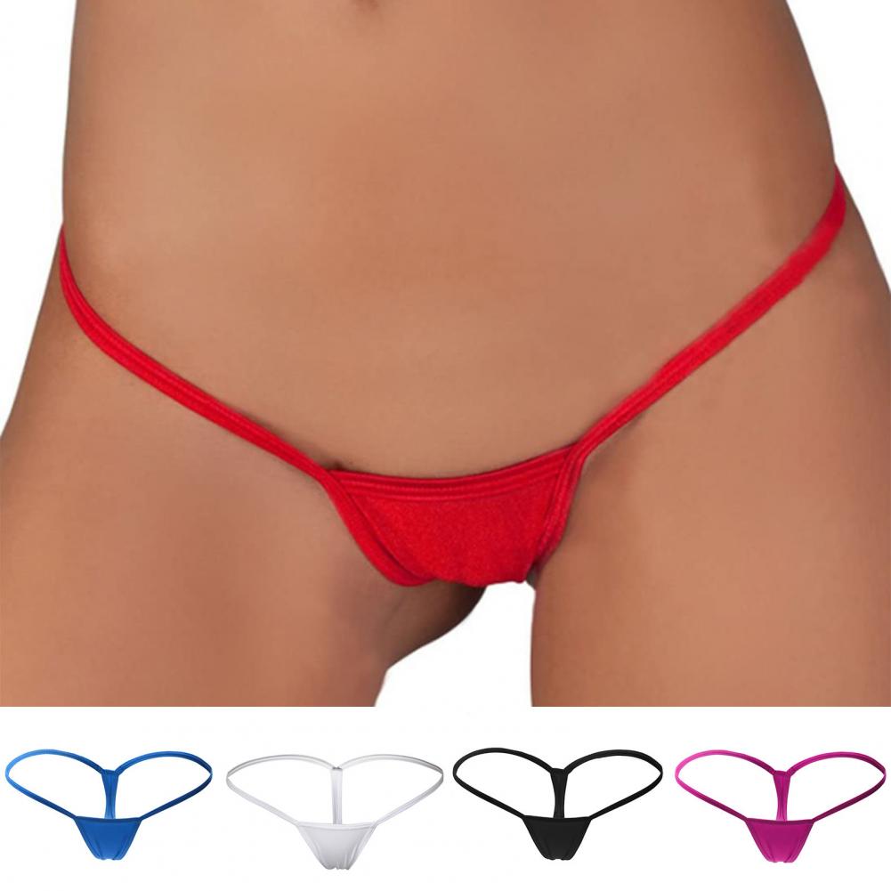 Sexy Thong Thin Strap Women's Panties Exotic Lingerie T Back Ladies Thongs Low Waist Micro Mini G-String Female Underwear Tangas
