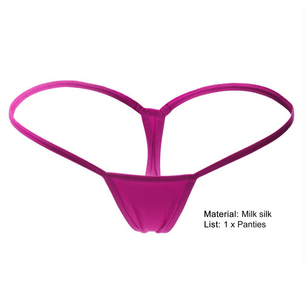 Sexy Thong Thin Strap Women's Panties Exotic Lingerie T Back Ladies Thongs Low Waist Micro Mini G-String Female Underwear Tangas
