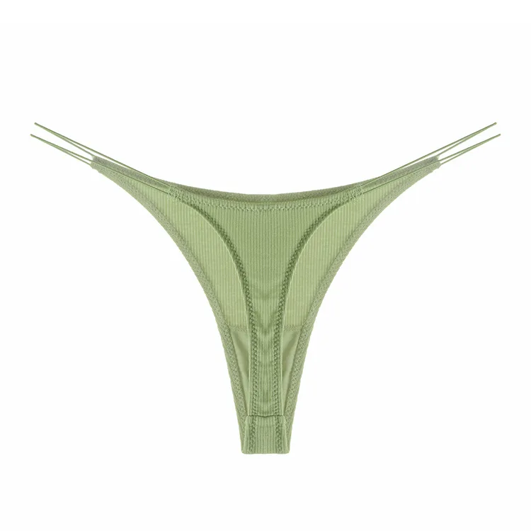 Thin Strap Cotton Thong Tangas Lingerie Sexy Underwear Low Waist Temptation Sex Panties String T Pants Seamless Briefs