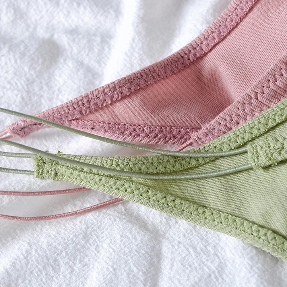 Thin Strap Cotton Thong Tangas Lingerie Sexy Underwear Low Waist Temptation Sex Panties String T Pants Seamless Briefs