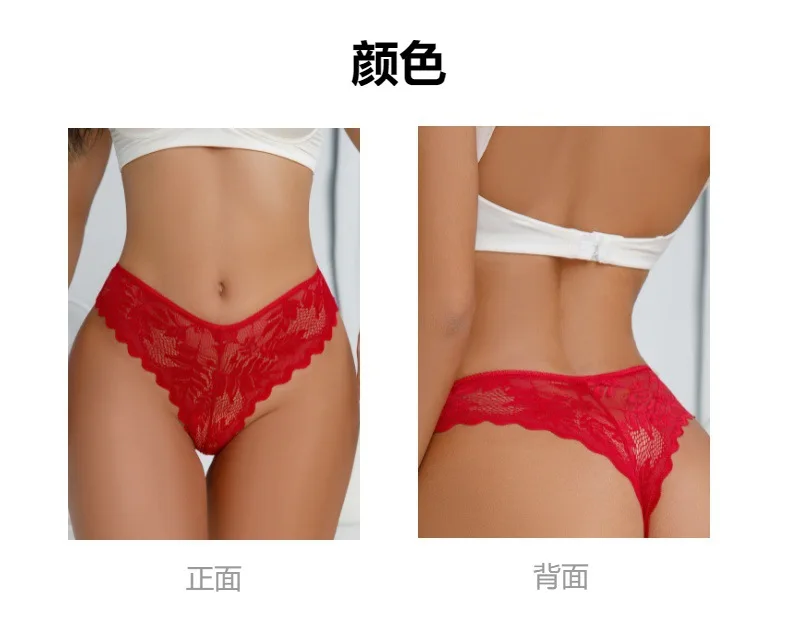 Women's Sexy Thong Lace Cotton Crotch Print Seamless Breathable Low Waist Panties Quick Dry Lingerie G String Tangas Women's Sexy Thong Lace Cotton Crotch Print Seamless Breathable Low Waist Panties Quick Dry Lingerie G String Tangas