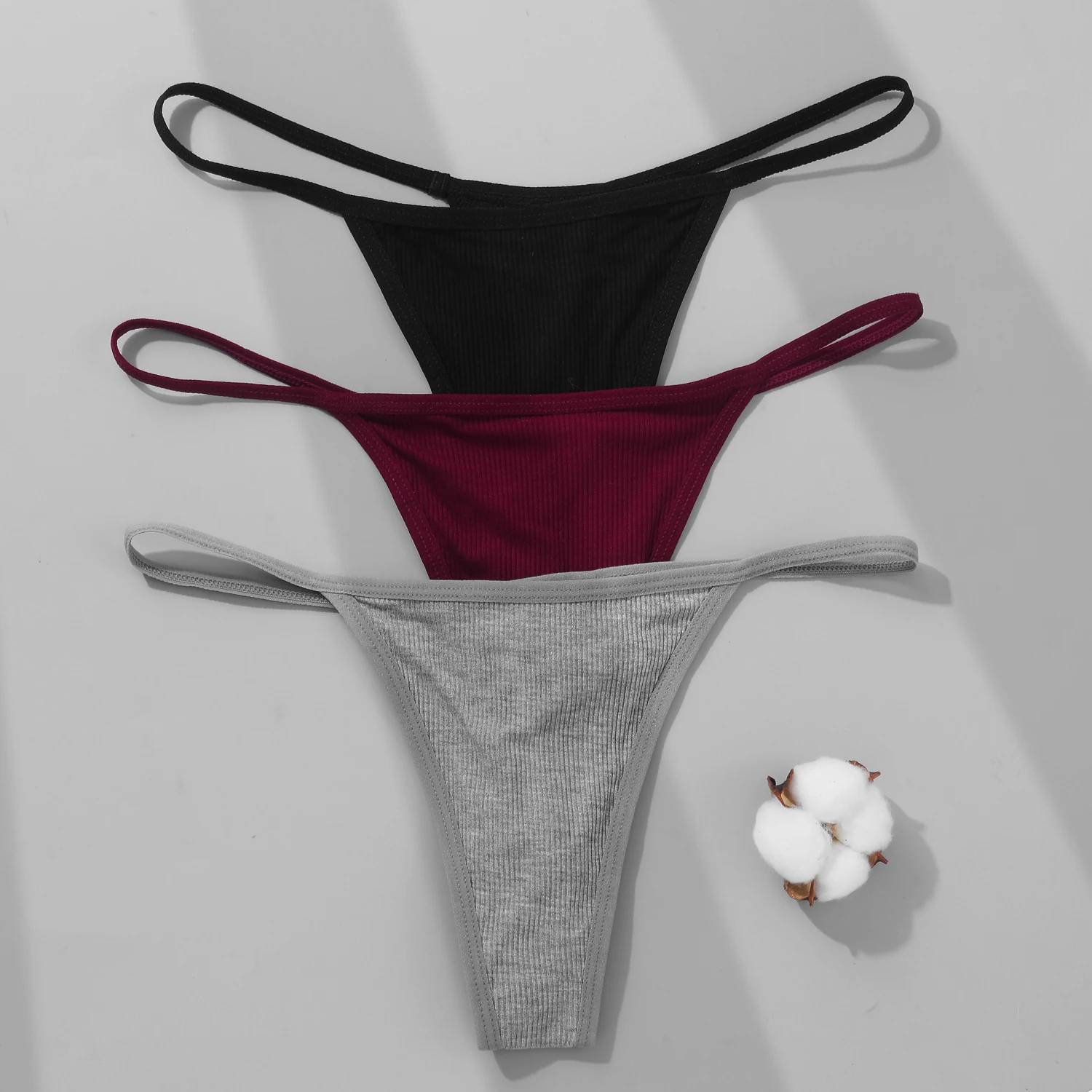 FNIO Women's Thong Sexy Panties Screw Cotton Briefs Female Thin Belt G-String Underwear Women Soft Breathable Solid Lingerie FNIO Women's Thong Sexy Panties Screw Cotton Briefs Female Thin Belt G-String Underwear Women Soft Breathable Solid Lingerie
