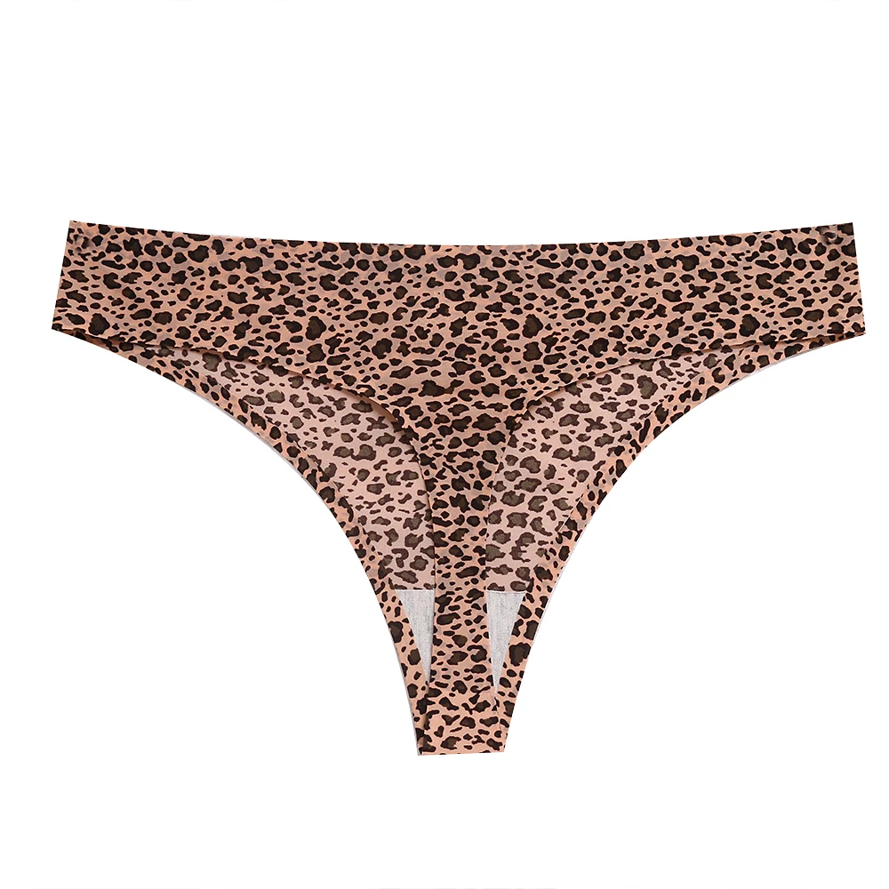 Women's Panties Sexy Leopard Seamless Female Underwear Elasticity Sports G-String for Ladies Thongs Ice Silk Lingerie Tangas Hot Women's Panties Sexy Leopard Seamless Female Underwear Elasticity Sports G-String for Ladies Thongs Ice Silk Lingerie Tangas Hot