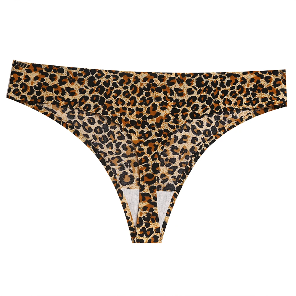 Women's Panties Sexy Leopard Seamless Female Underwear Elasticity Sports G-String for Ladies Thongs Ice Silk Lingerie Tangas Hot Women's Panties Sexy Leopard Seamless Female Underwear Elasticity Sports G-String for Ladies Thongs Ice Silk Lingerie Tangas Hot