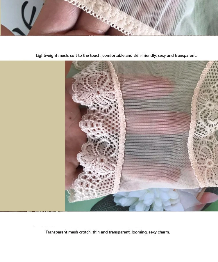 Ropa Interior Femenina Underwear Women Panties Plus Size 4XL Soft Lace Mesh Fully Transparent and Thin Sexy Panties Lingerie Ropa Interior Femenina Underwear Women Panties Plus Size 4XL Soft Lace Mesh Fully Transparent and Thin Sexy Panties Lingerie