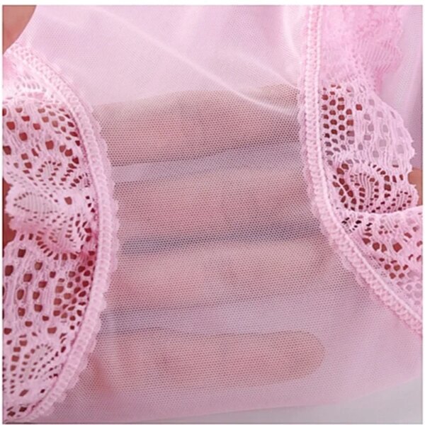 Ropa Interior Femenina  Underwear Women Panties Plus Size 4XL Soft Lace Mesh Fully Transparent and Thin Sexy Panties Lingerie