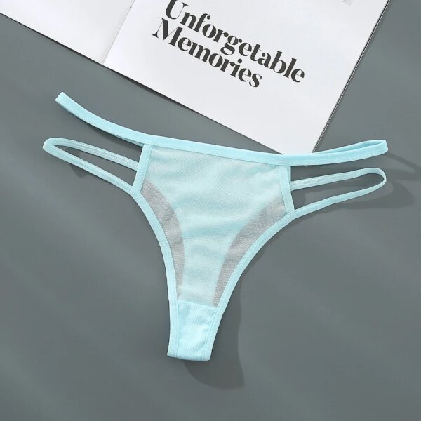 Sexy Thongs Women Panties Perspective Bikini Underpants Low-Rise G-string Underwear for Female Hollow Out Ladies Lingerie