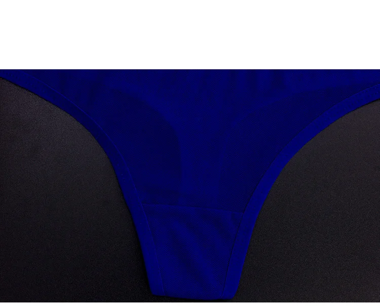 Sexy Ladies Cotton Mesh Transparent Panties Thongs String lingerie Fashion Low-Rise Women Underwear Seamless Briefs 1pcs yq01