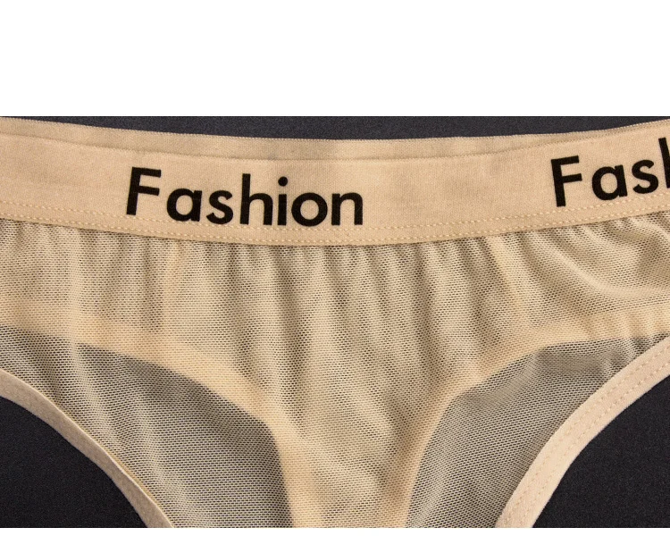 Sexy Ladies Cotton Mesh Transparent Panties Thongs String lingerie Fashion Low-Rise Women Underwear Seamless Briefs 1pcs yq01