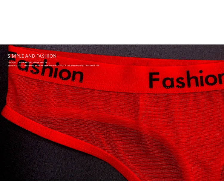 Sexy Ladies Cotton Mesh Transparent Panties Thongs String lingerie Fashion Low-Rise Women Underwear Seamless Briefs 1pcs yq01