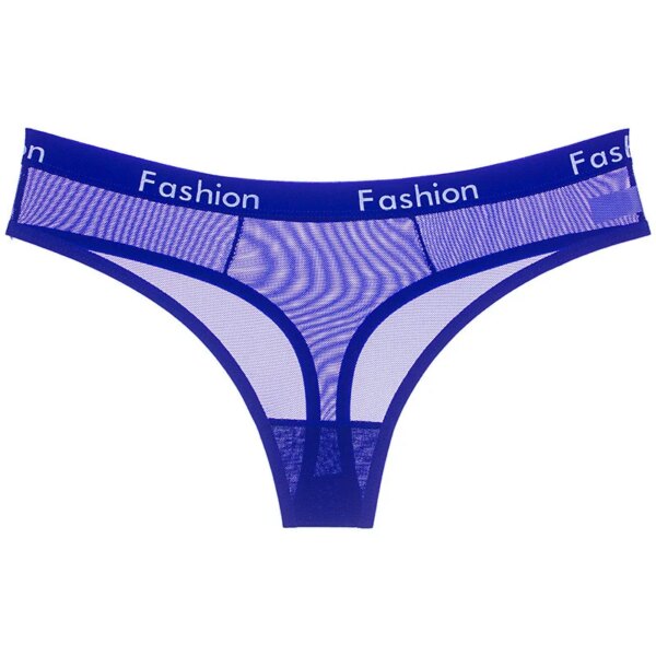 Sexy Ladies Cotton Mesh Transparent Panties Thongs String lingerie Fashion Low-Rise Women Underwear Seamless Briefs 1pcs yq01