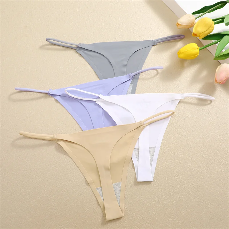 Women Sexy Seamless Thong Mluti Colors G-String Panties Hihg Elastic Underwear High Cut No Trace Lingerie XS-XL Soft Underpants Women Sexy Seamless Thong Mluti Colors G-String Panties Hihg Elastic Underwear High Cut No Trace Lingerie XS-XL Soft Underpants