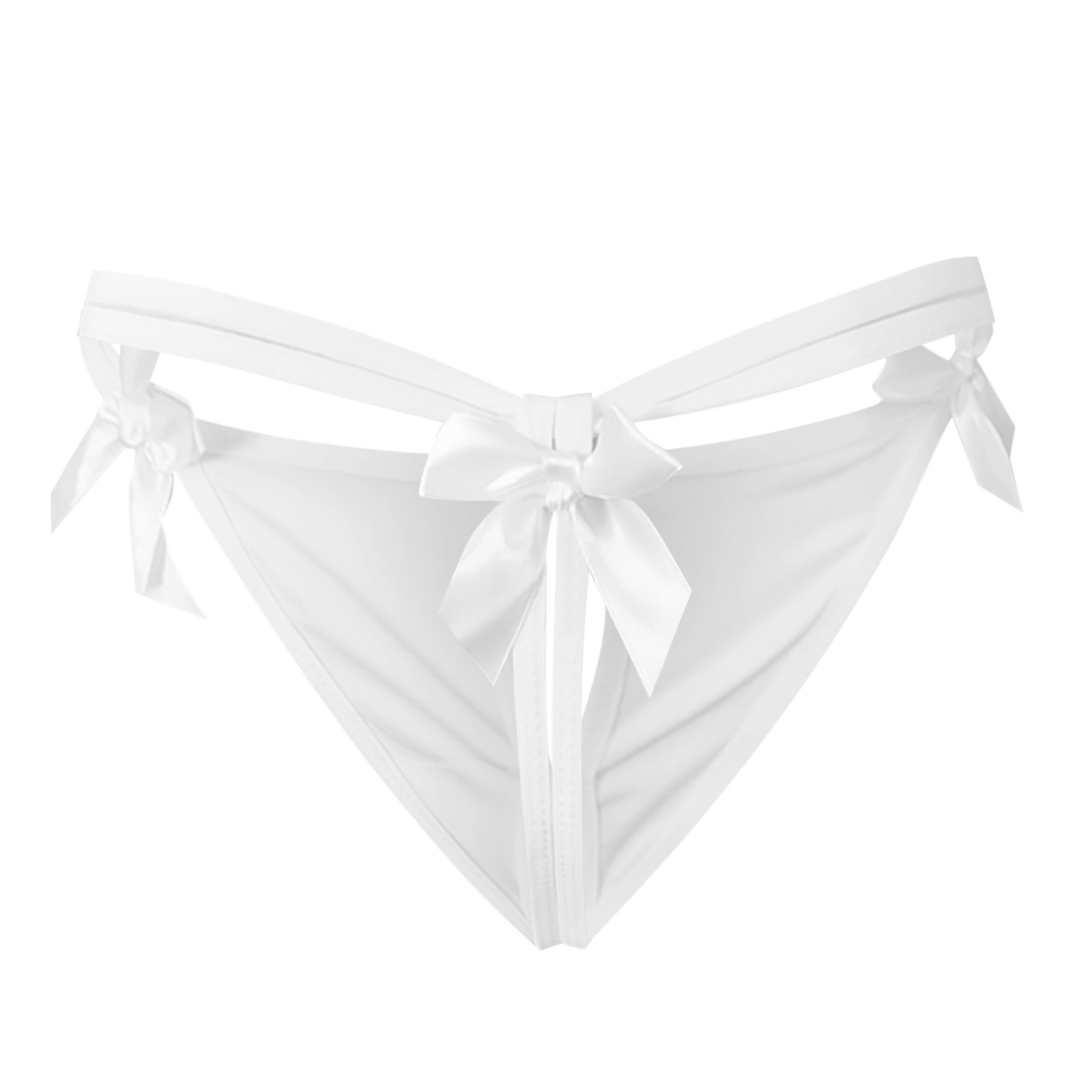 Sexy Lingerie Lace Opening Crotch Panties Sex Underwear With Cute Bow Midnight Lingerie Briefs Women Girls G-String Thongs
