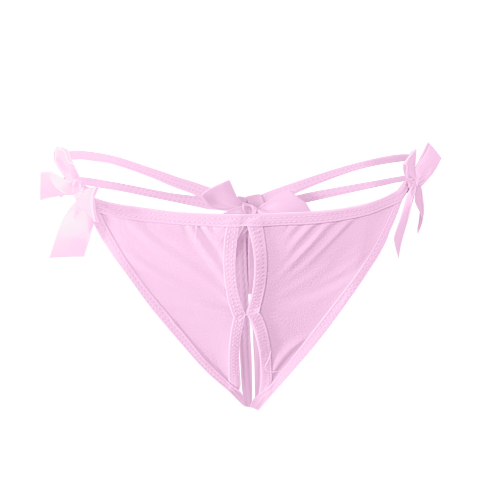 Sexy Lingerie Lace Opening Crotch Panties Sex Underwear With Cute Bow Midnight Lingerie Briefs Women Girls G-String Thongs