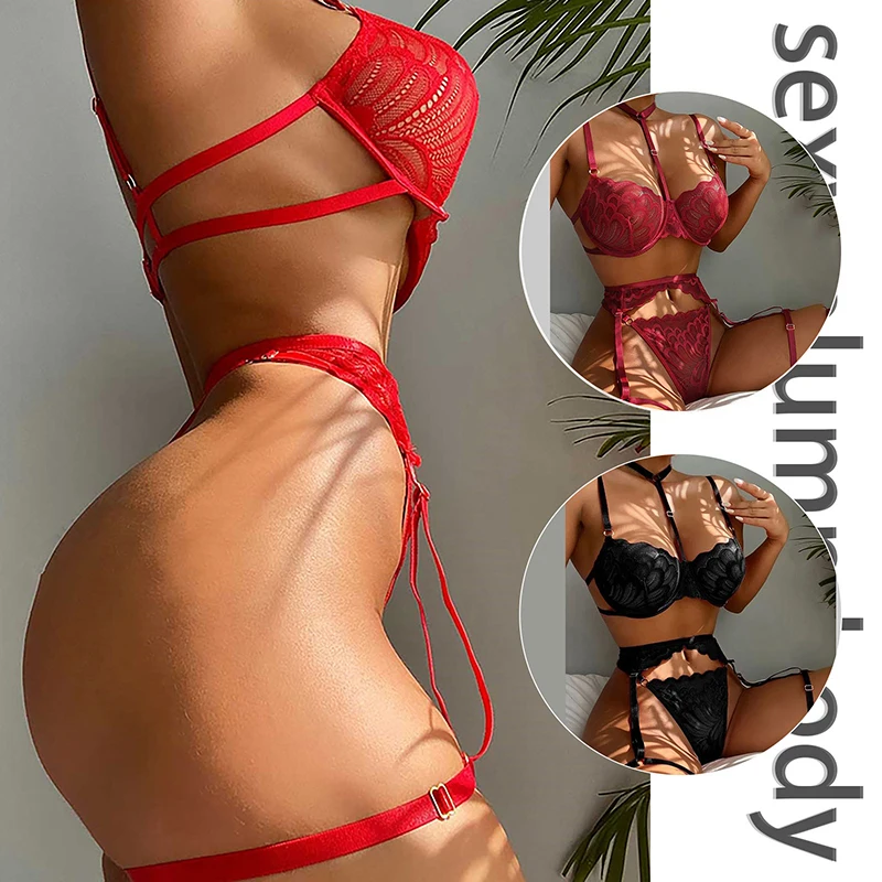 Bra Erotic Brief Sets Women Garters G-Strings Patchwork See Through Lingerie Set Ladies Sexy Panty Underwear Set Sexy Costum Bra Erotic Brief Sets Women Garters G-Strings Patchwork See Through Lingerie Set Ladies Sexy Panty Underwear Set Sexy Costum