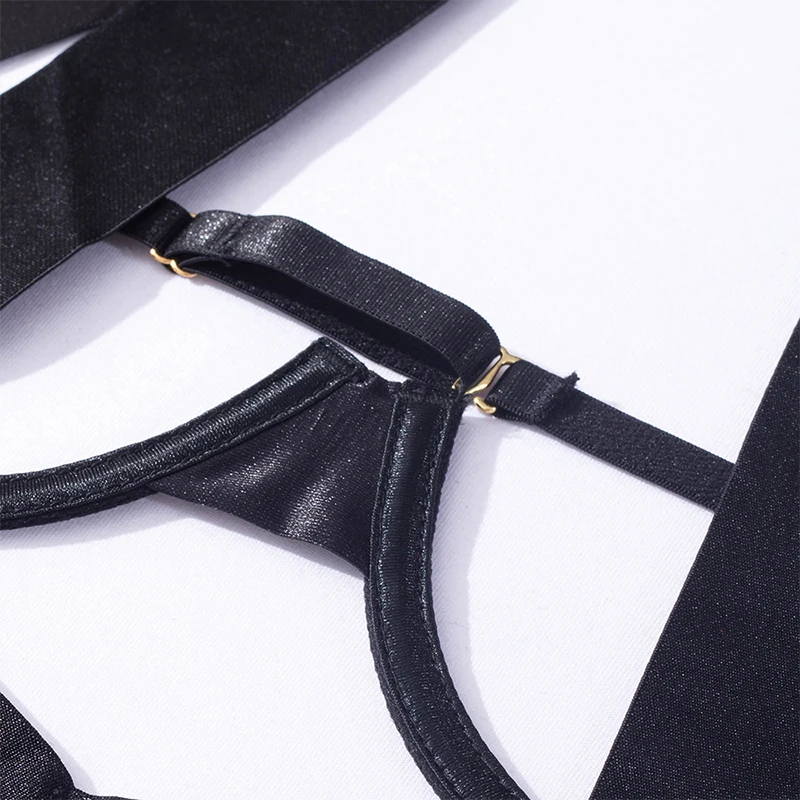 Black Halter Sexy Lingerie Women Bandage One Piece Bra Sets Erotic Costumes Teddy Baby Doll Dress Push Up Underwear Set Bodysuit Black Halter Sexy Lingerie Women Bandage One Piece Bra Sets Erotic Costumes Teddy Baby Doll Dress Push Up Underwear Set Bodysuit