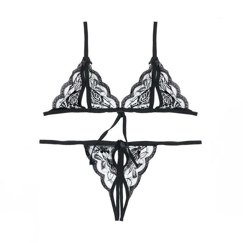 Babydoll Costumes Women Hot Open Bra Crotch Lace Sexy Transparent Underwear Sexy Lingerie Set Babydoll Costumes Women Hot Open Bra Crotch Lace Sexy Transparent Underwear Sexy Lingerie Set