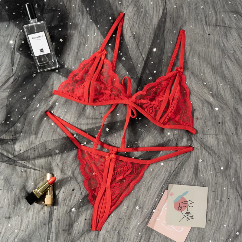 Babydoll Costumes Women Hot Open Bra Crotch Lace Sexy Transparent Underwear Sexy Lingerie Set Babydoll Costumes Women Hot Open Bra Crotch Lace Sexy Transparent Underwear Sexy Lingerie Set