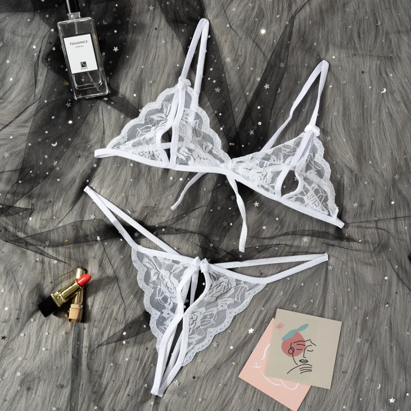 Babydoll Costumes Women Hot Open Bra Crotch Lace Sexy Transparent Underwear Sexy Lingerie Set Babydoll Costumes Women Hot Open Bra Crotch Lace Sexy Transparent Underwear Sexy Lingerie Set