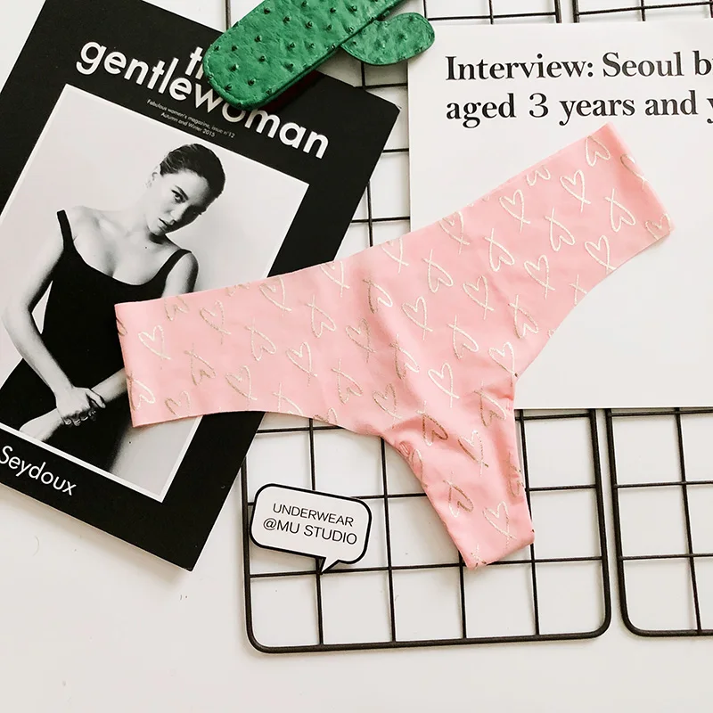 Sexy Women G String Underwear Panties Seamless PINK Letter Thongs Briefs Soft Heart Lingerie Low Waist Lady Erotic Girls Thong Sexy Women G String Underwear Panties Seamless PINK Letter Thongs Briefs Soft Heart Lingerie Low Waist Lady Erotic Girls Thong