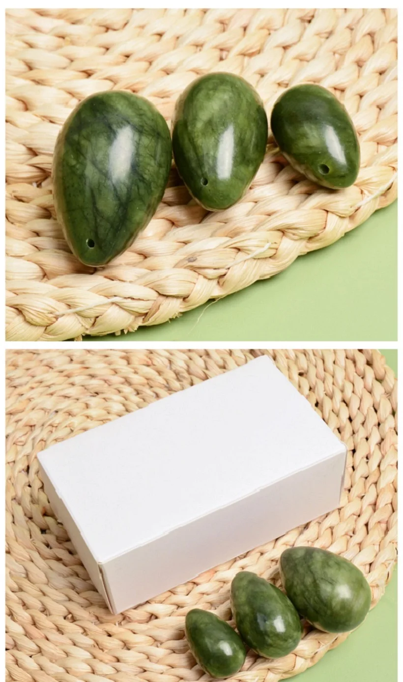 Natural Jade Yoni Egg Vaginal Muscles Tightening Ben Wa Ball Women Pelvic Floor Muscle Kegel Exercise Massage Eggs Natural Jade Yoni Egg Vaginal Muscles Tightening Ben Wa Ball Women Pelvic Floor Muscle Kegel Exercise Massage Eggs